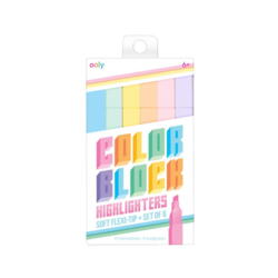 Kolli: 12 Color Block Highlighters - set of 6