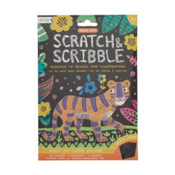 Kolli: 12 Mini Scratch & Scribble - Jungle Fun