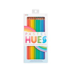 Kolli: 12 Pastel Hues Colored Pencils - Set of 12
