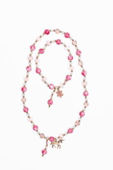Kolli: 6 Boutique Pink Crystal Necklace assorted