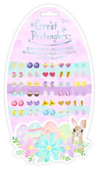 Kolli: 6 Easter Bunny Sticker Earrings (30 pairs)