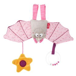Kolli: 1 Textile clip bat pink PlayQ