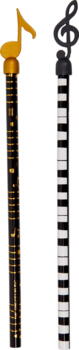 Kolli: 18 Pencil with topper (treble clef, note)