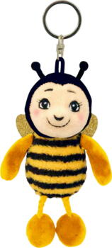 Kolli: 6 Plush bee pendant