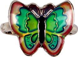 Kolli: 24 Mood ring butterfly, asstd.