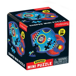 Kolli: 2 24 Piece Shaped Mini Puzzle/Spaceship