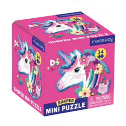 Kolli: 2 24 Piece Shaped Mini Puzzle/Unicorn