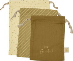 Kolli: 3 little gift sack yellow (set of 3 pcs)