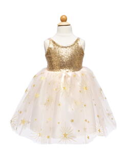 Kolli: 1 Golden Glam Party Dress, SIZE US 3-4