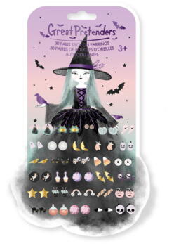 Kolli: 6 Natasha the Raven Witch Sticker  Earrings (30 pairs)
