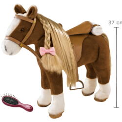 Kolli: 2 Combing Horse, brown beauty, 52 cm