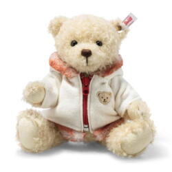 Kolli: 1 Mila Teddy bear with winter jacket, light brown