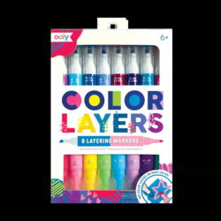 Kolli: 6 Color Layers Double-Ended Layering Markers (Set of 8 / 16 Colors)