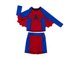 Kolli: 1 Super Spider Swimsuit - 2 Piece , SIZE US 3-4