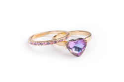 Kolli: 6 Boutique Chic Precious Purple Ring
