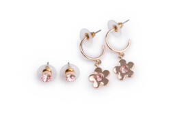 Kolli: 6 Boutique Chic Bejewelled Blooms Earrings, 2 Pair