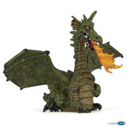 Kolli: 5 Green winged dragon with flame