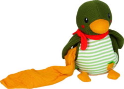 Kolli: 2 Soft toy with cuddle comforter duck