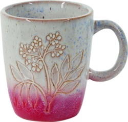 Porcelain cup red flowers