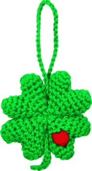 Crochet clover leaf