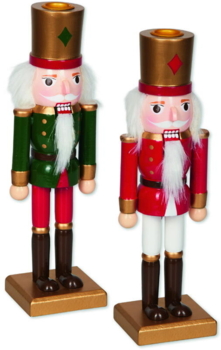 Nutcracker candle holder