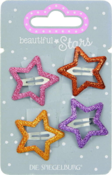 Kolli: 18 Hair clips little stars