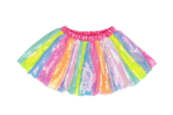 Kolli: 2 Stripy Sequins Skirt, SIZE US 4-6