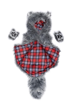 Kolli: 1 Big Bad Wolf Vest with Gloves, SIZE US 3-4