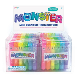 Kolli: 1 Mini Monster Scented Highlighters 24-pack NEW DESIGN!