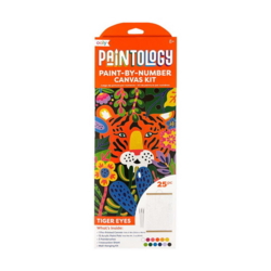 Kolli: 1 Paintology Paint By Number Canvas Kit - Tiger Eyes