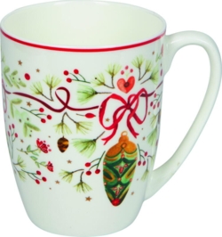 Kolli: 2 Porcelain cup Festive Christmas