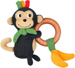Kolli: 3 Ring rattle monkey