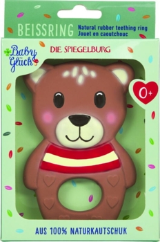 Kolli: 4 Teething ring natural rubber crocodile Little Wonder