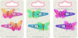 Kolli: 18 Hair clips butterfly no. 3 Beautiful Stars