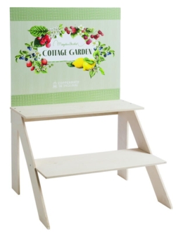 Kolli: 1 Etagere with back panel Cottage Garden M. Bastin (adv. Mat.)