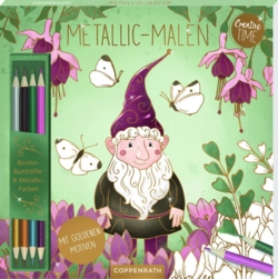 Kolli: 5 Metallic colouring Garden Glory