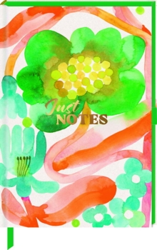 Kolli: 1 Notebook DIN A5 Just Notes green flower cross grid