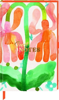 Kolli: 1 Notebook DIN A6 Just Notes orange flower blank