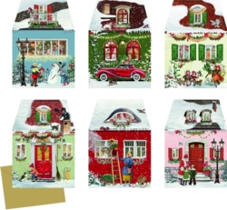 Kolli: 72 The Little Christmas Houses Miniature Advent calendar assortment