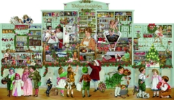 Kolli: 1 The Little Christmas Shop Free standing Advent calendar