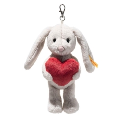Kolli: 3 Pendant Hoppie rabbit – Love, light grey - 15 cm