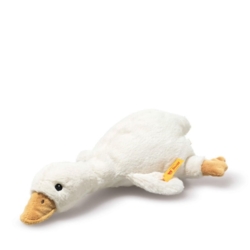 Kolli: 3 Gilda goose with rattle, white - 21 cm