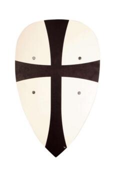 Kolli: 1 Templar Kite shield, black/white