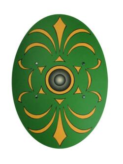 Kolli: 1 Roman Shield Flavius, green/gold