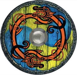 Kolli: 1 Viking shield blue/yellow