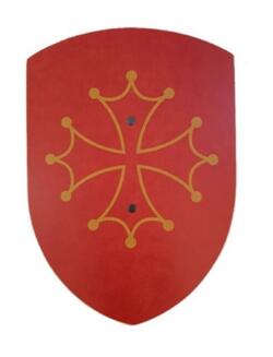 Kolli: 1 Shield Occitan cross red/yellow