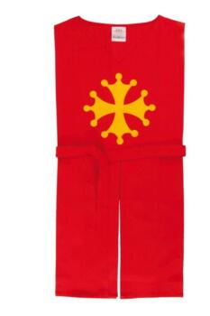 Kolli: 1 Tunic Occitan Cross, red/yellow