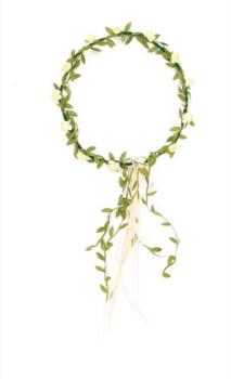 Kolli: 5 Hair wreath Florentine cream