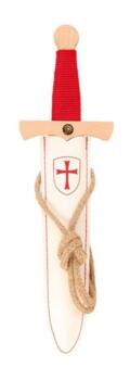 Kolli: 1 Templar dagger set, white