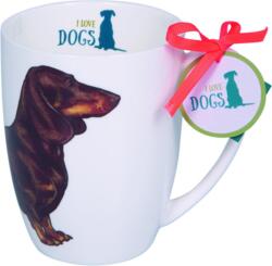 Kolli: 2 Porcelain cup I love dogs I love cats & dogs